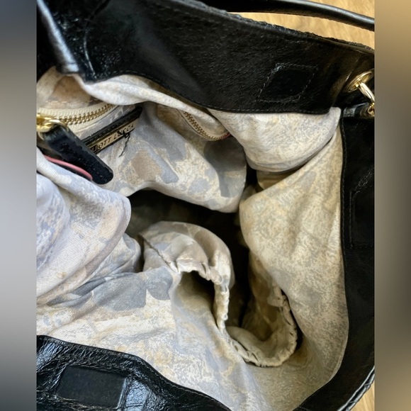 Elliott Lucca, beautiful black woven Hobo bag EUC - Picture 6 of 7